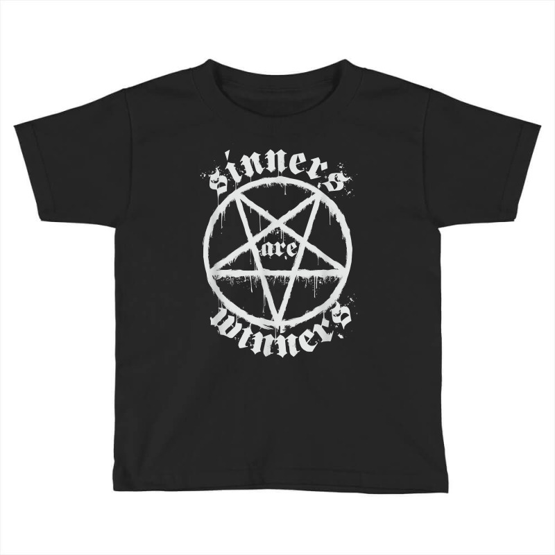 Sinners Are Winners Death Metal Satanist Pentagram Leviathan T Shirt Toddler T-shirt by lelalucin | Artistshot