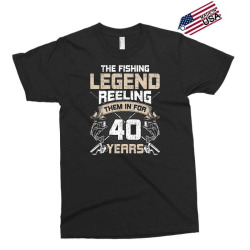 fishing legend reeling them 40th birthday fly fishing gift Exclusive T-shirt | Artistshot