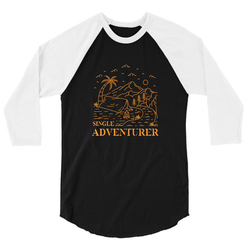 Single Adventurer 3/4 Sleeve Shirt by VEKTORKITA | Artistshot