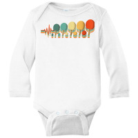 Womens Ping Pong Heartbeat Tshirt, Ping Pong For Kids, Ping Pong V Nec Long Sleeve Baby Bodysuit | Artistshot