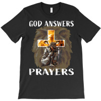 Womens Prayer Warrior God Answers Prayers Christian Religious Quote T T-shirt | Artistshot