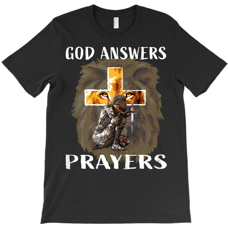 Womens Prayer Warrior God Answers Prayers Christian Religious Quote T T-shirt | Artistshot