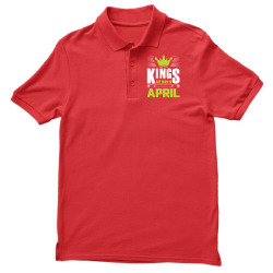 Kings Are Born In April Men's Polo Shirt | Artistshot