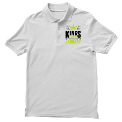 Kings Are Born In January Men's Polo Shirt | Artistshot