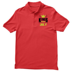 Kings Are Born In July Men's Polo Shirt | Artistshot