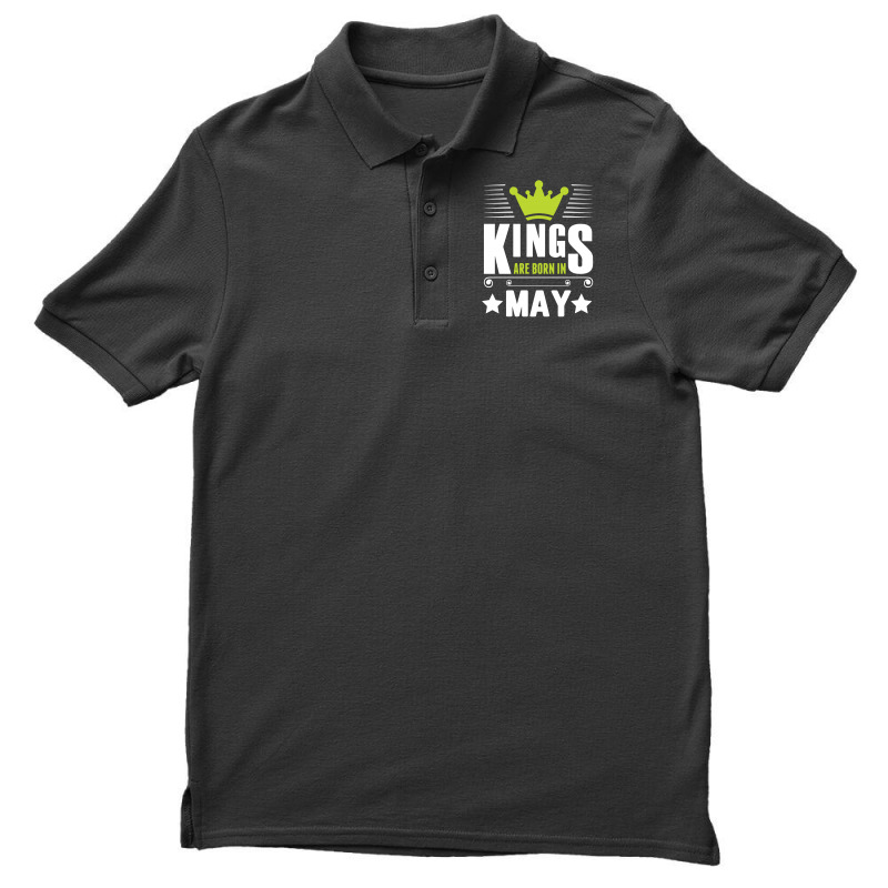 Kings Are Born In May Men's Polo Shirt | Artistshot
