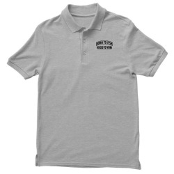 born to fish forced to work Men's Polo Shirt | Artistshot