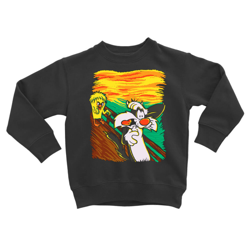 Sylvester's Scream Toddler Sweatshirt by Givissing | Artistshot