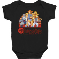 Thundercats Group Retro Sunset Pullover Hoodie Baby Bodysuit | Artistshot