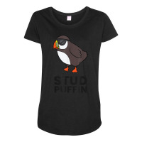 Stud Puffin Seabird Stuf Muffin Iceland Puffin Bird T Shirt Maternity Scoop Neck T-shirt | Artistshot