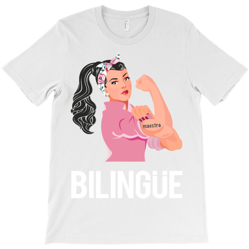 Maestra Bilingue Bilingual Spanish Teacher Long Sleeve T Shirt T-Shirt by HUUY | Artistshot