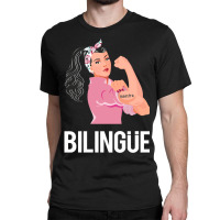 Maestra Bilingue Bilingual Spanish Teacher Long Sleeve T Shirt Classic T-shirt | Artistshot