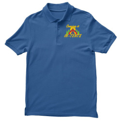 camping is in tents Men's Polo Shirt | Artistshot
