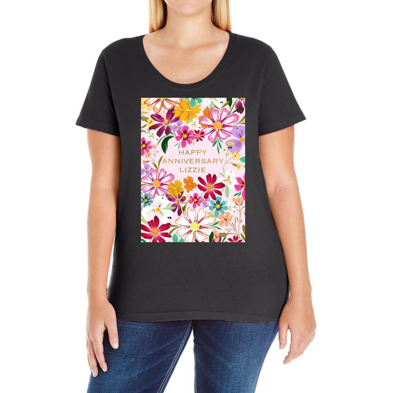 Happy Anniversary Lizzie Ladies Curvy T-Shirt by scottrussell | Artistshot