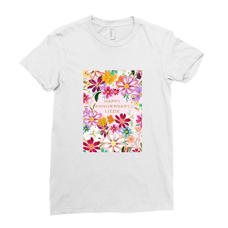 Happy Anniversary Lizzie Ladies Fitted T-Shirt by scottrussell | Artistshot