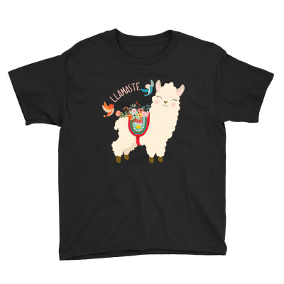 Llamaste - When A Llama Offers You A Respectful Greeting Youth Tee Designed By Tmax