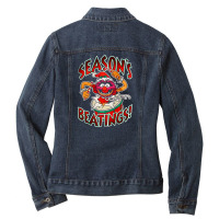 The Muppets Seasons Beatings Christmas Ladies Denim Jacket | Artistshot