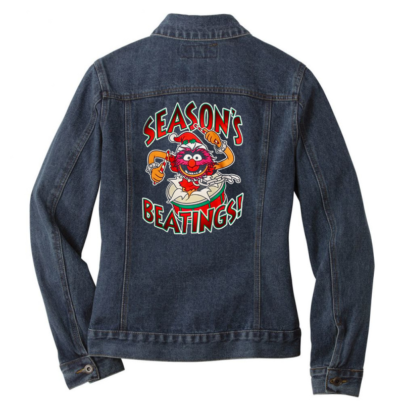 The Muppets Seasons Beatings Christmas Ladies Denim Jacket by tajirunmakbul | Artistshot