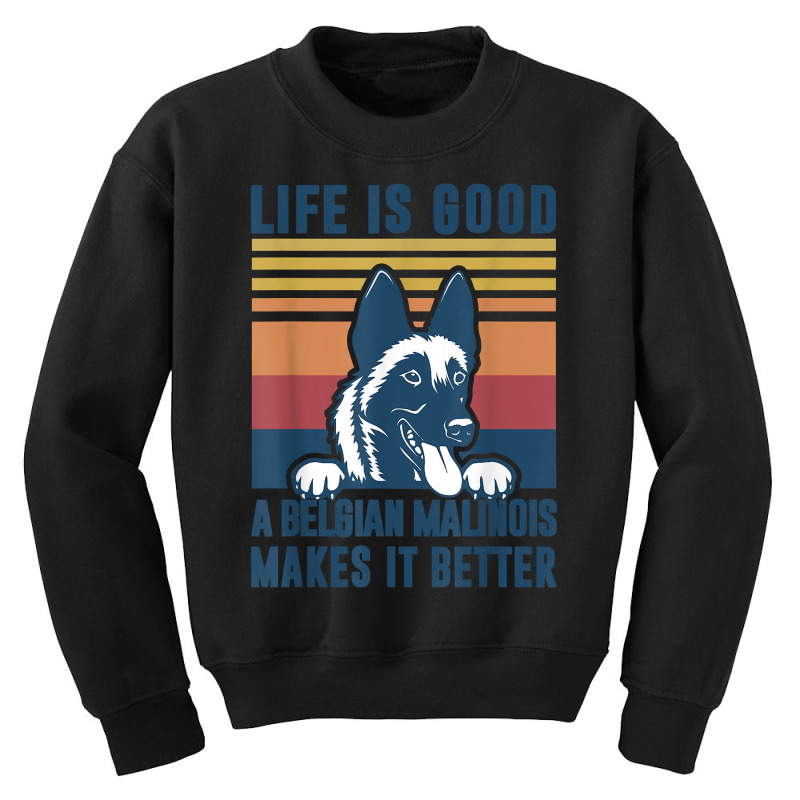 Belgian Malinois Dog Gifts For Men Women Belgian Malinois T Shirt Youth Sweatshirt by johnjosephmenk | Artistshot