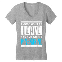 I Just Want To Leave And Go Winemaking T Shirt Women's V-neck T-shirt | Artistshot