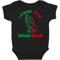 Support I Stand With Imran Khan Pakistani Prime Minister T Shirt Baby Bodysuit | Artistshot