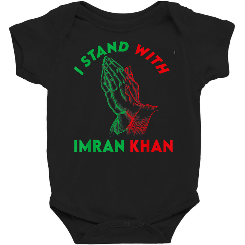 Support I Stand With Imran Khan Pakistani Prime Minister T Shirt Baby Bodysuit by tandonwelters | Artistshot