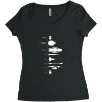 Spaceship Timeline Science Fiction Rocket Women's Triblend Scoop T-shirt | Artistshot