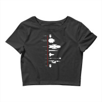 Spaceship Timeline Science Fiction Rocket Crop Top | Artistshot