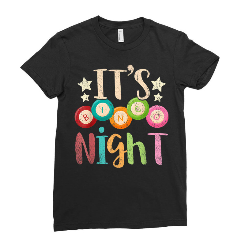 Bingo Player Gift Gamble Bingo Night Gambling Lottery Bingo T Shirt Ladies Fitted T-Shirt by farronpoppo | Artistshot