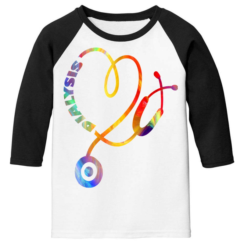 Dialysis Technician Nurse   Kidney Heartbeat T Shirt Youth 3/4 Sleeve by manviwadlington | Artistshot