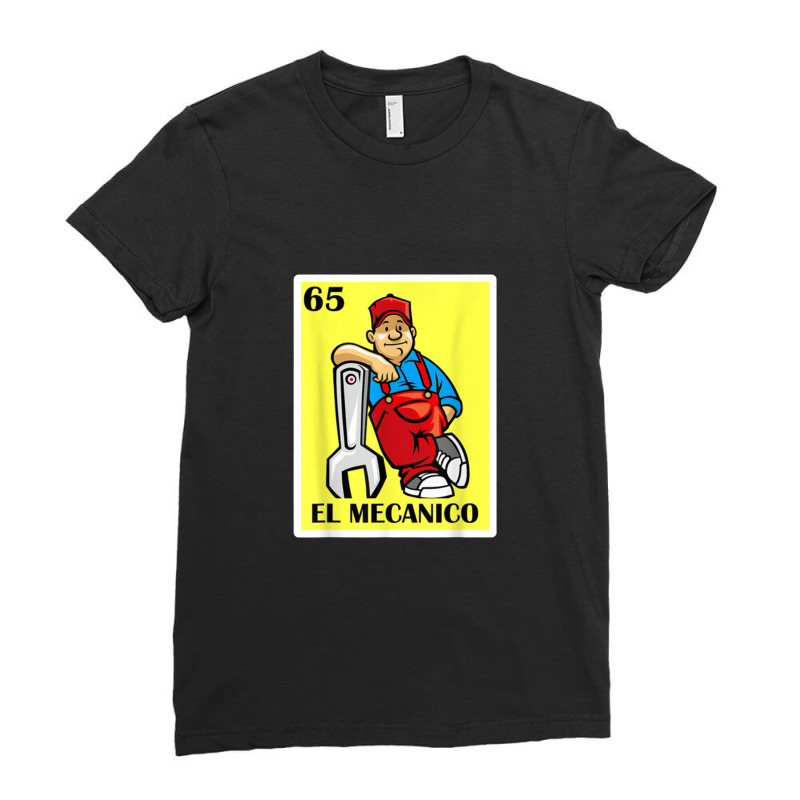 Spanish Mechanic Lottery El Mechanico Gift Bingo Game Card Ladies Fitted T-Shirt by dwindupadi | Artistshot