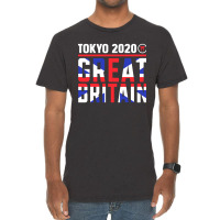 Tokyo 2020 Great Britain Vintage T-shirt | Artistshot