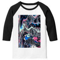 Blue Abstract Art Youth 3/4 Sleeve | Artistshot