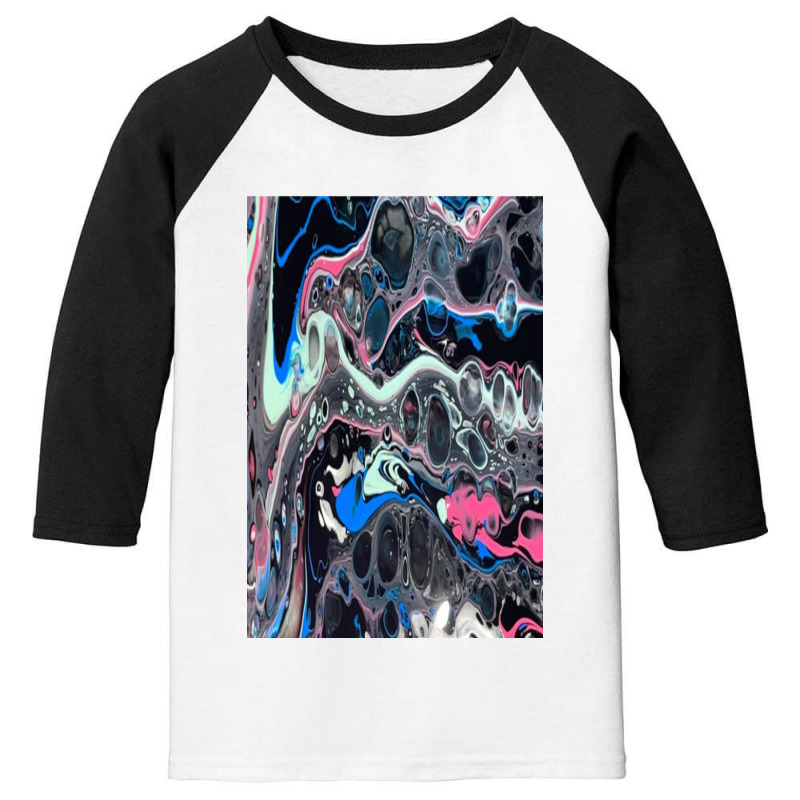 Blue Abstract Art Youth 3/4 Sleeve | Artistshot