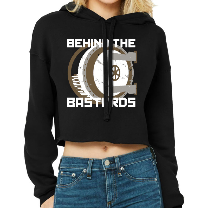 Behind The Bastards Cropped Hoodie by Jas Jus Art | Artistshot