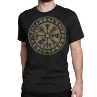 Vegvisir Viking Compass Runes Nordic Celtic Protection Pullover Hoodie Classic T-shirt | Artistshot