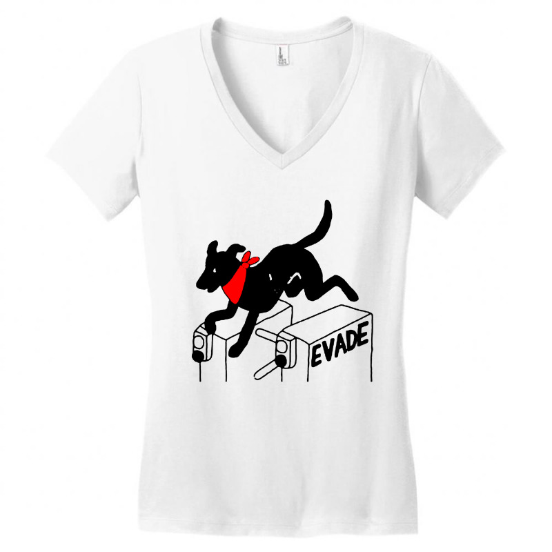 Negro Matapacos Riot Dog Women's V-Neck T-Shirt by Bakwan Art | Artistshot