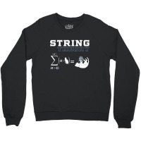 Funny Cat T Shirt Yarn String Theory Crewneck Sweatshirt | Artistshot