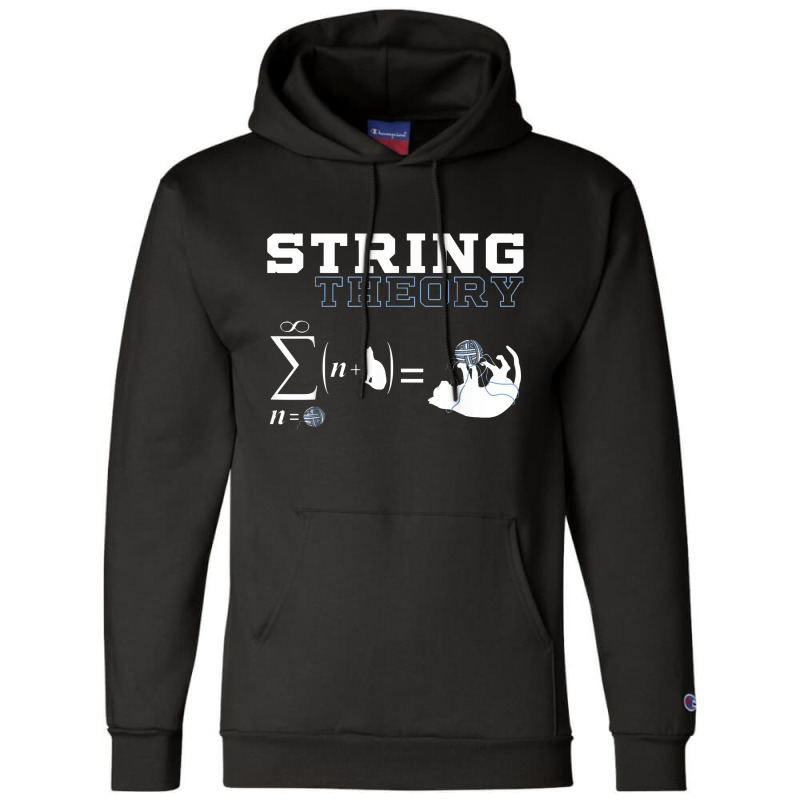 Funny Cat T Shirt Yarn String Theory Champion Hoodie by haigaess | Artistshot