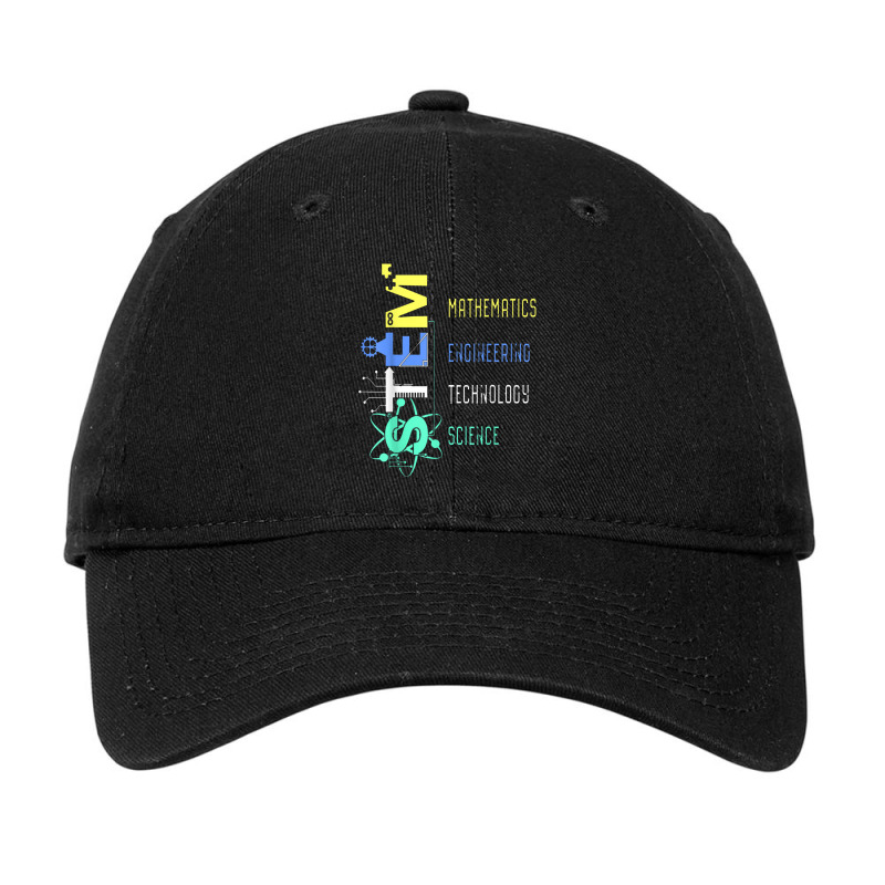 Stem Education Science Teacher Math Engineer Technology Adjustable Cap by dwindupadi | Artistshot