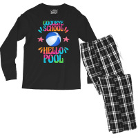 Goodbye School Hello Pool T  Shirt Goodbye School Hello Pool T  Shirtb Men's Long Sleeve Pajama Set | Artistshot