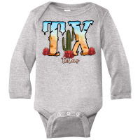 Texas Cactus Long Sleeve Baby Bodysuit | Artistshot