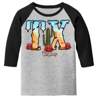 Texas Cactus Youth 3/4 Sleeve | Artistshot