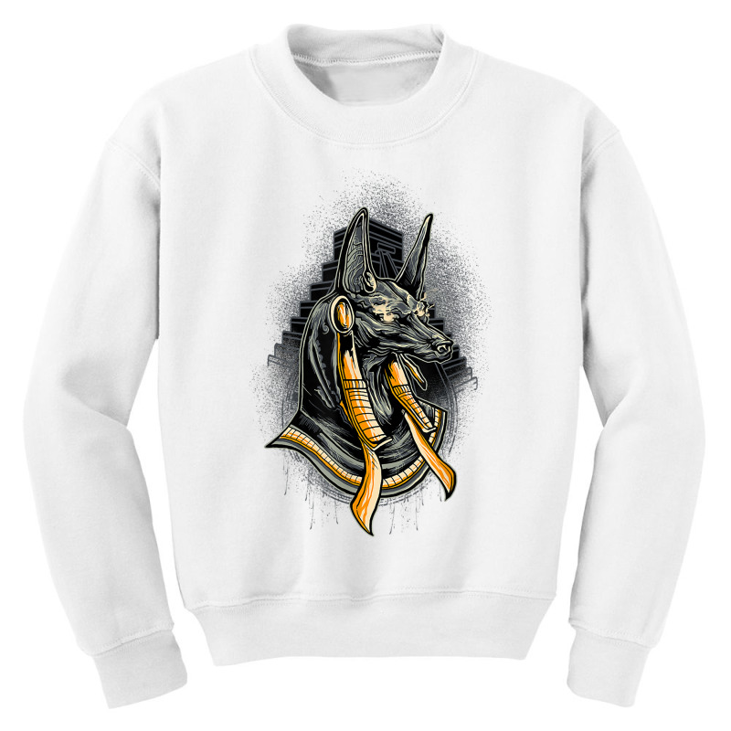 Egyptian God Anubis, Egypt Hieroglyph Pyramid T Shirt Youth Sweatshirt | Artistshot