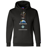 Hiking Alaskan Malamute Mountain Hiking Camping Climb Champion Hoodie | Artistshot