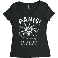 Motion City Soundtrack   Panic   Official Merchandise T Shirt Women's Triblend Scoop T-shirt | Artistshot