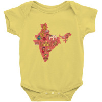 India Map Baby Bodysuit | Artistshot