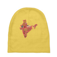 India Map Baby Beanies | Artistshot