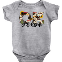 Oklahoma State Cowhide Serape Cactus Baby Bodysuit | Artistshot