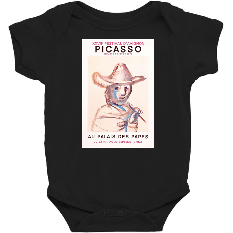 Festival Davignon Palais Des Papes Pablo Picasso Baby Bodysuit | Artistshot